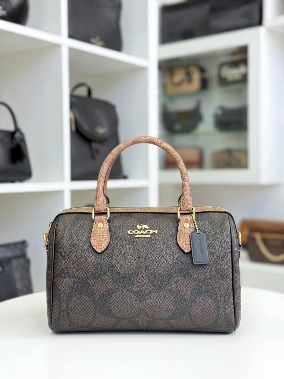 Coach Mini Jamie Camera Bag In Signature Canvas With Bow